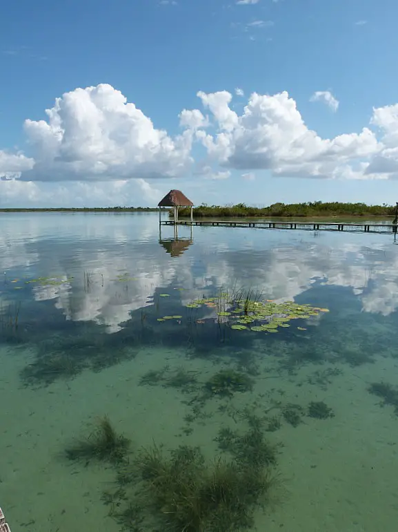 Laguna Bacalar on the Yucatan Coast of Mexico