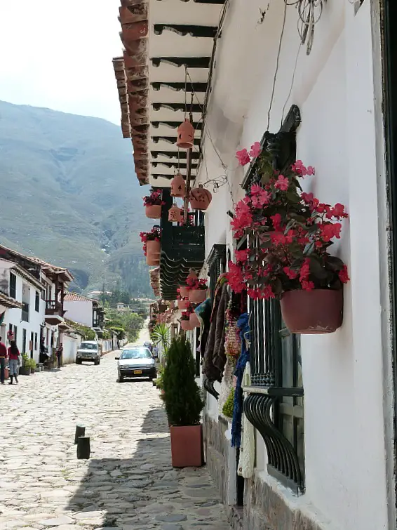 Street in Villa de Leyva, Colombia