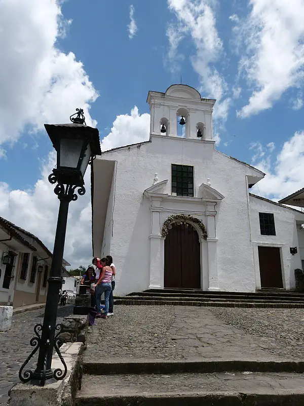Church in Popayan in the Coffee Region of Colombia