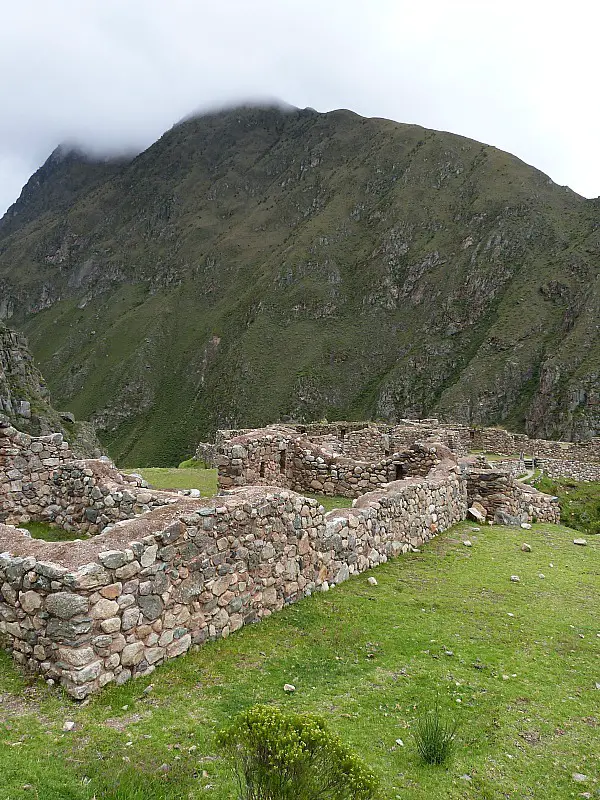 Ruins on Day Two of the Inca Trail in Peru