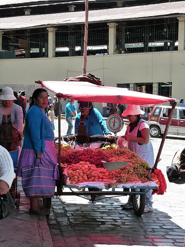 Local market in Cusco, Peru
