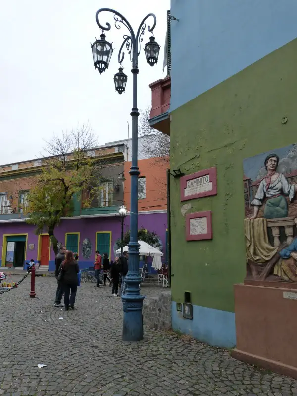 Colorful buildings in La Boca, Buenos Aires