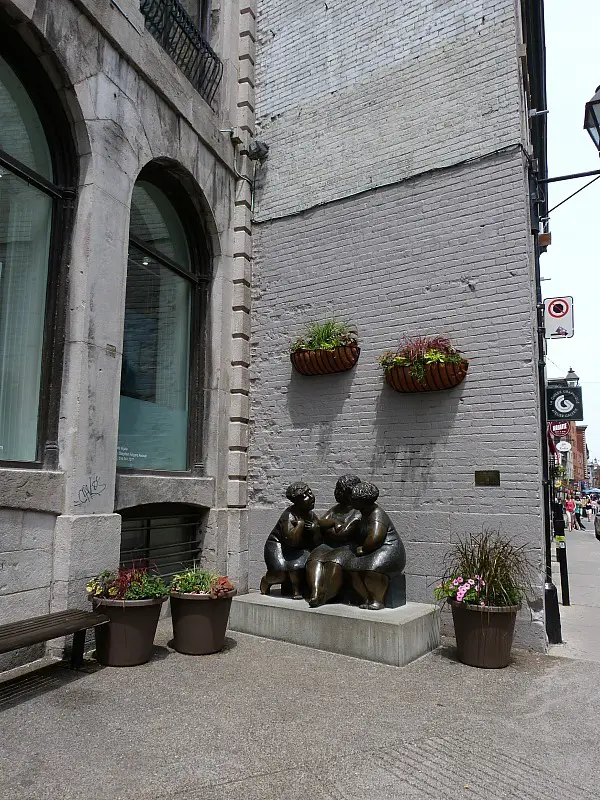 Sculptures in Old Town Montreal, Quebec