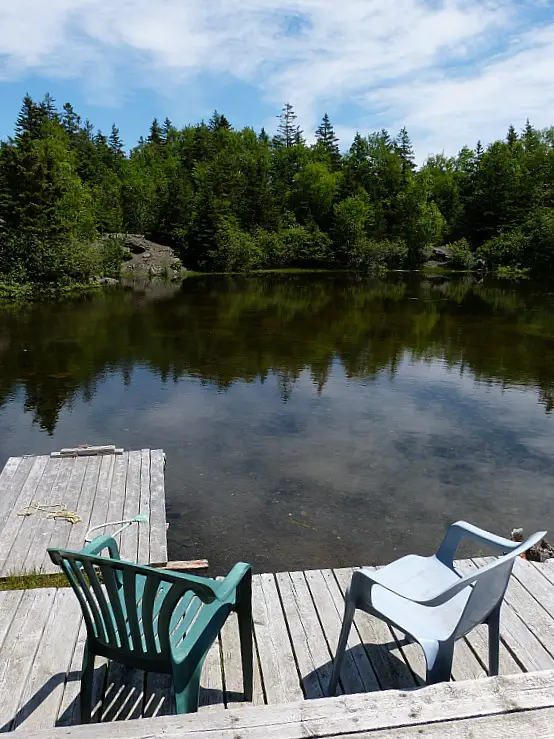 Pond at the Hole in the Wall Campground on Grand Manan Island