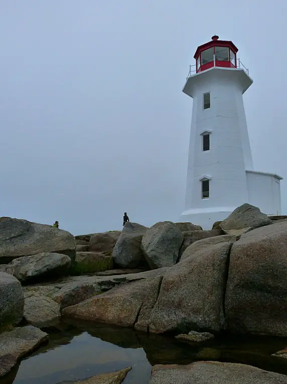 The famous Peggy's Cove Lighthouse in Nova Scotia