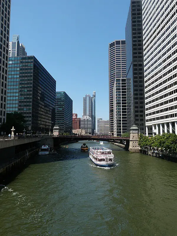 The river in Chicago - the heart of the Windy City