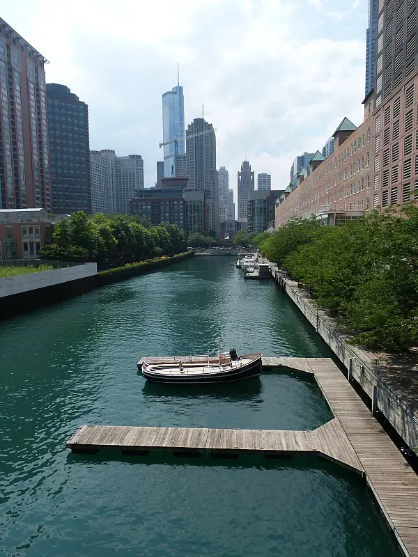 The Chicago River in Chicago