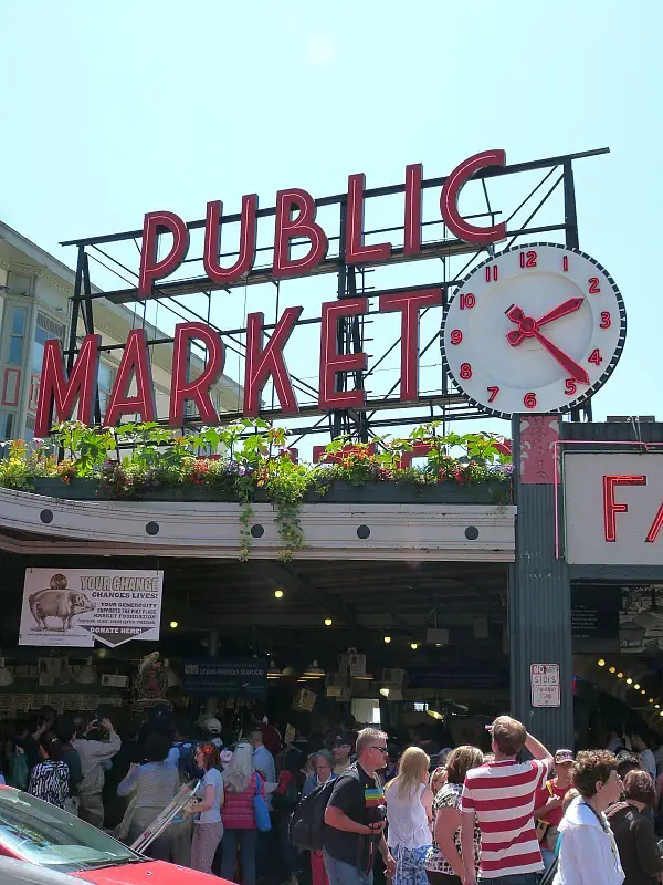 The famous Seattle Pike Place Market