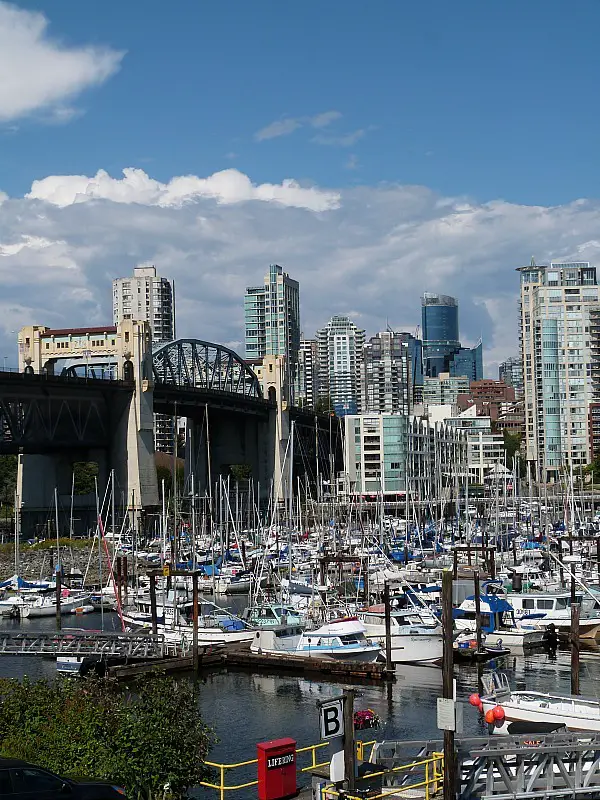 View of False Creek from Granville Island Market