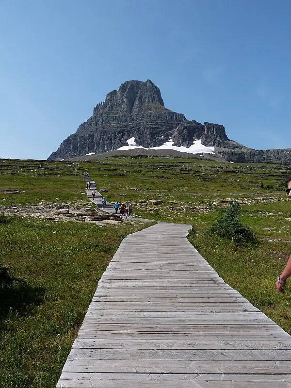 Hiking trail in Glacier National Park in Montana - a Rocky Mountain Road Trip must