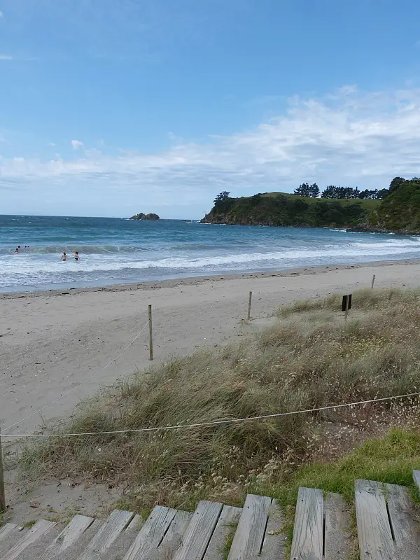 Onetangi Beach on Waiheke Island in Auckland, New Zealand