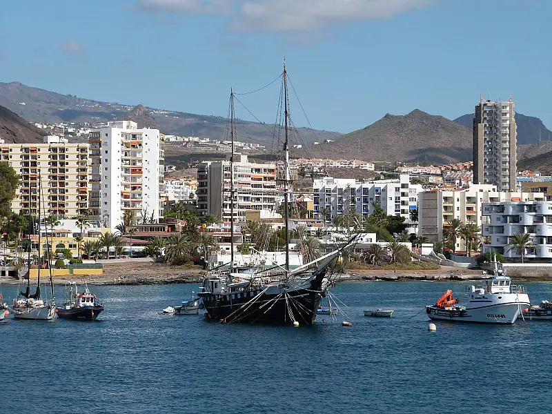 Harbor in South Tenerife on the way to my La Gomera holiday