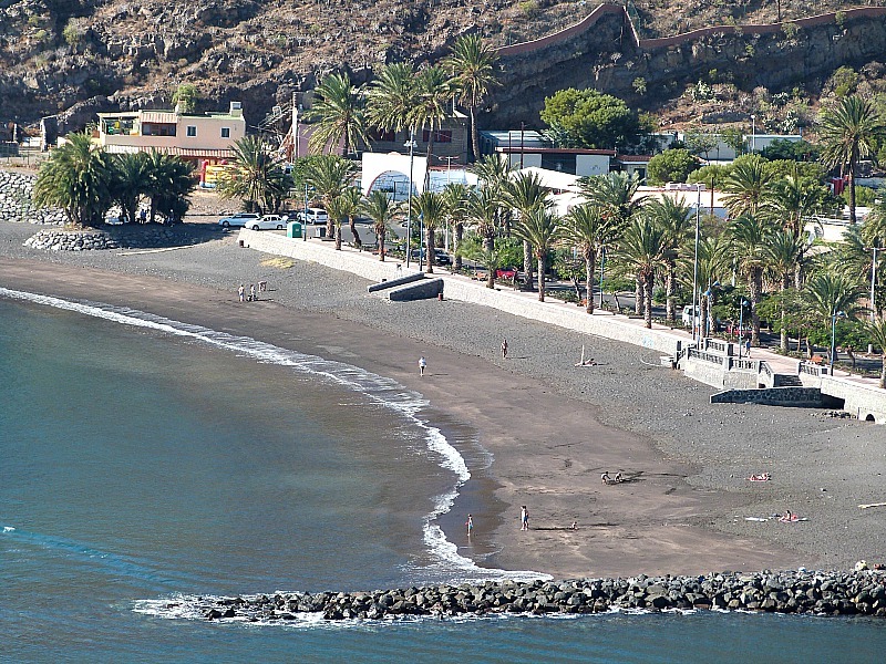 Beach at San Sebastian de la Gomera on La Gomera in the Canary Islands