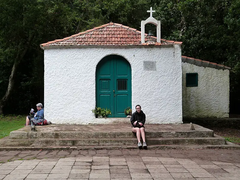 Church in Garajonay National Park on La Gomera in the Canary Islands of Spain