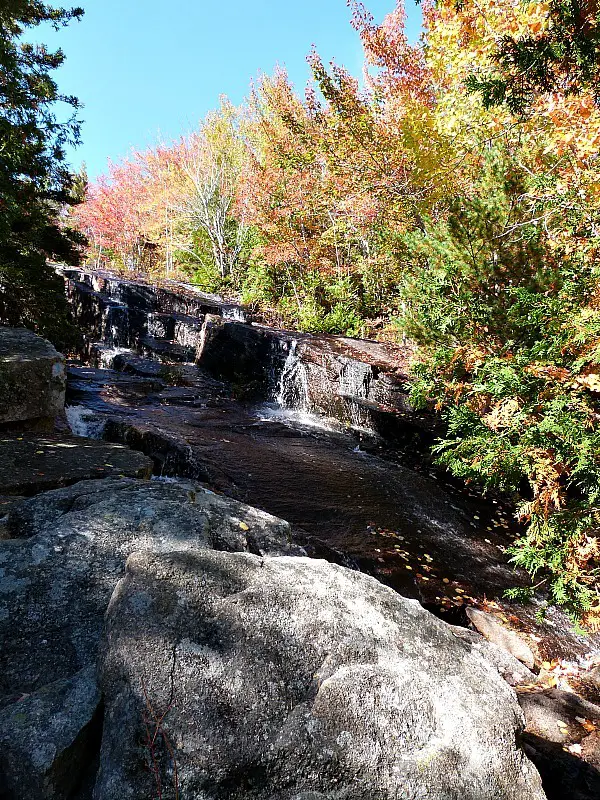 Waterfall in New England - a beautiful sight during fall in North America