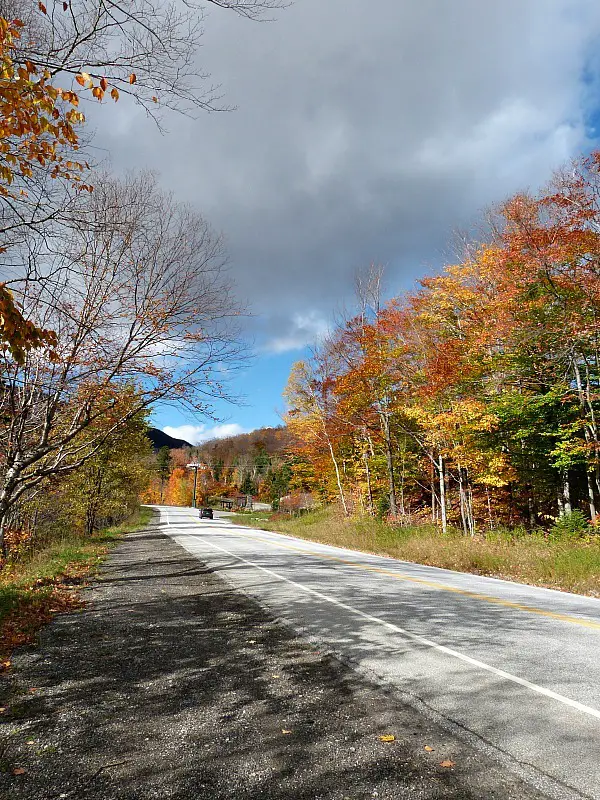 New England back roads in fall - one of the reasons to experience fall in north america