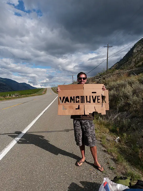 Vancouver or bust! Hitchhiking during our epic Canada on a Budget Adventure