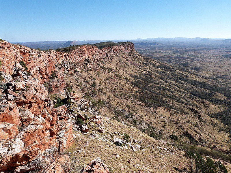 The McDonnell Ranges in Alice Springs, Australia
