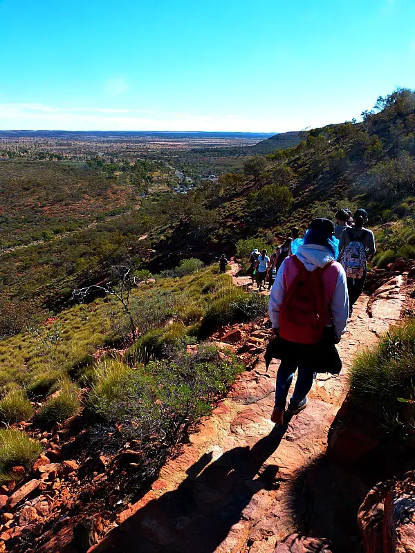 Hiking Kings Canyon in the Australian Outback