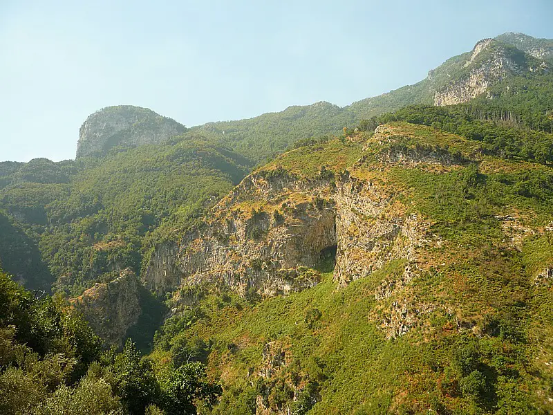 Amazing mountain views on the Amalfi Coast in Italy