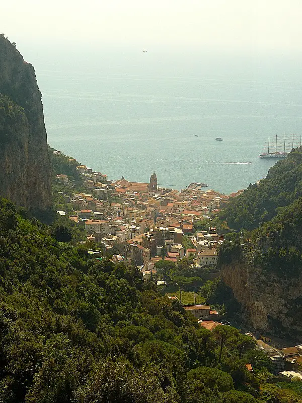 Amazing views on the Amalfi Coast in Italy