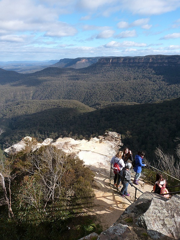 Amazing views of the Jamison Valley in the Blue Mountains of Australia