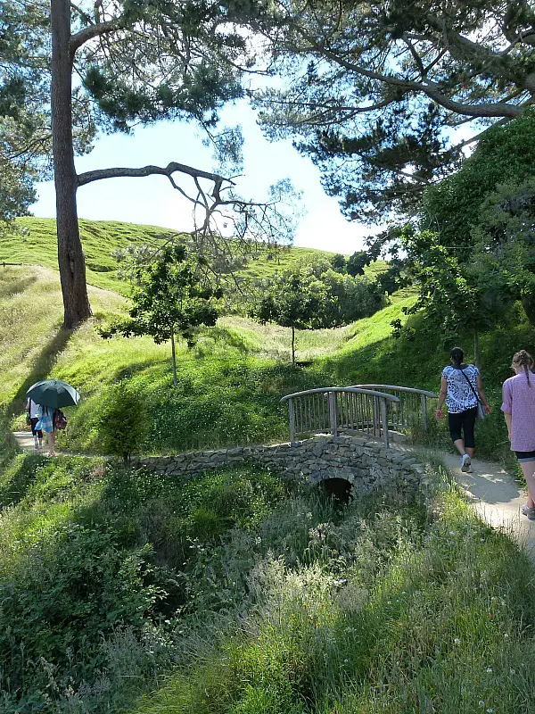 Walking around the Hobbiton Movie Set in New Zealand