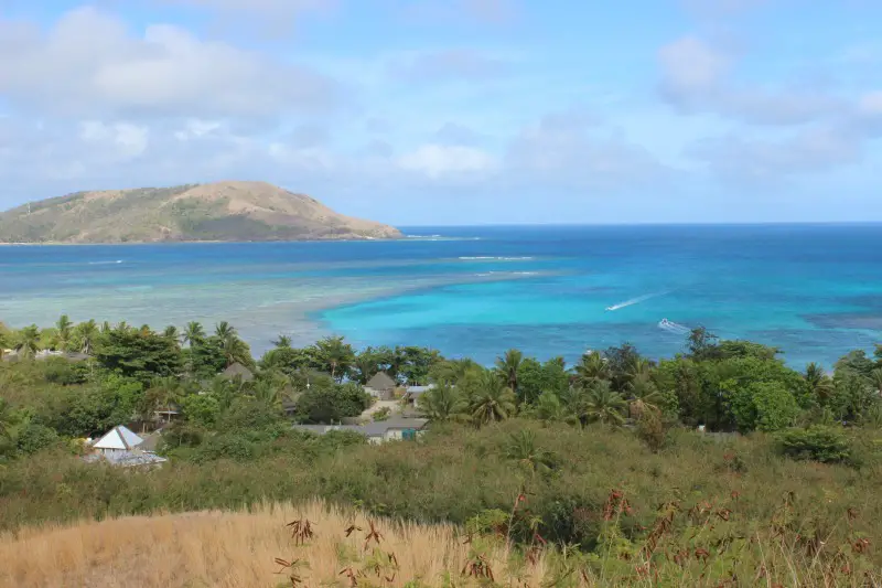 Incredible view while hiking on Nacula Island in the Yasawa Islands of Fiji