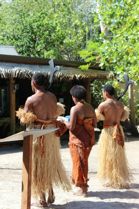 Traditional ceremony for Fiji Day on Barefoot Island 