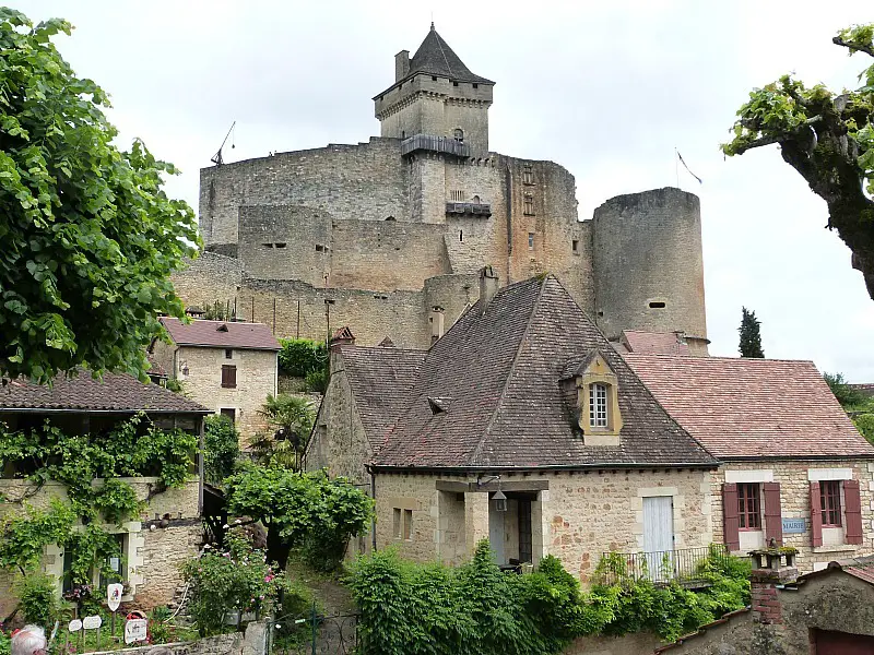 Castelnaud is one of the most beautiful towns in Dordogne Region of France