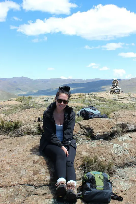 Hiking around Sani Top in Lesotho