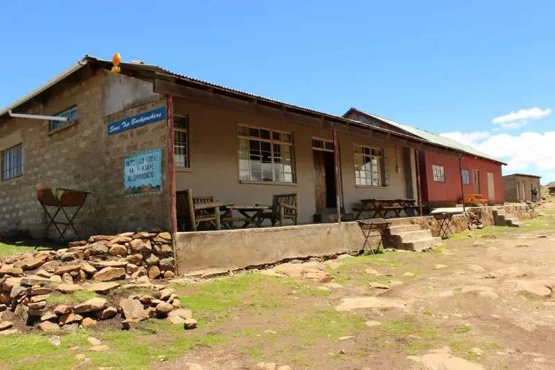 Backpackers at Sani Mountain Lodge in Lesotho