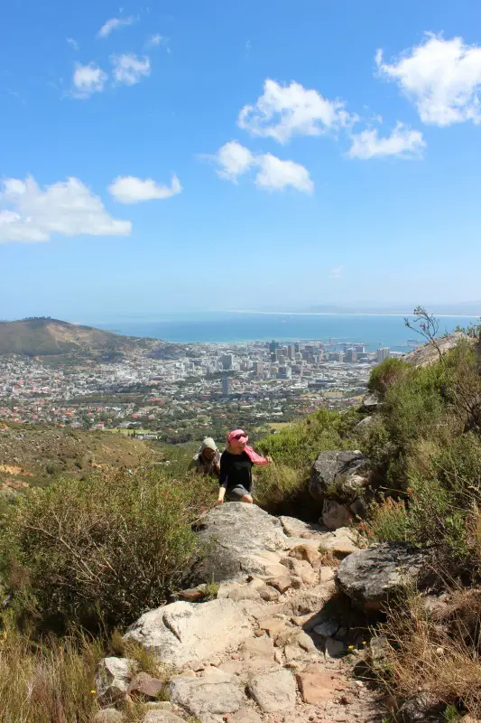 Hiking the Platteklip Gorge hike up Table Mountain in Cape Town