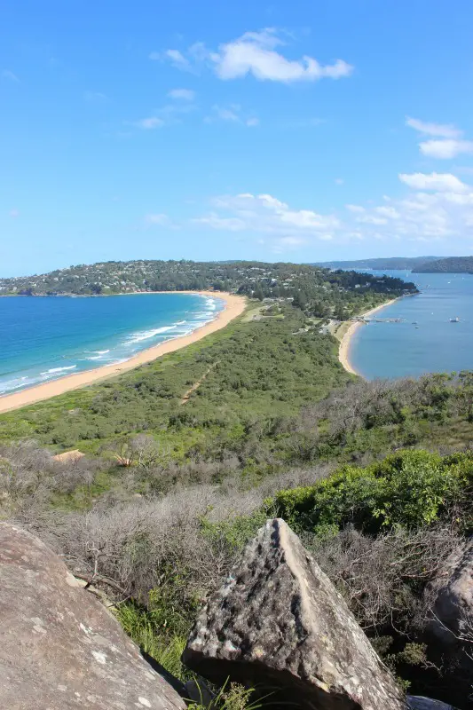 View over Palm beach Sydney from Barrenjoey Lighthouse