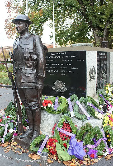 War Memorial in Robertson Park in Orange NSW