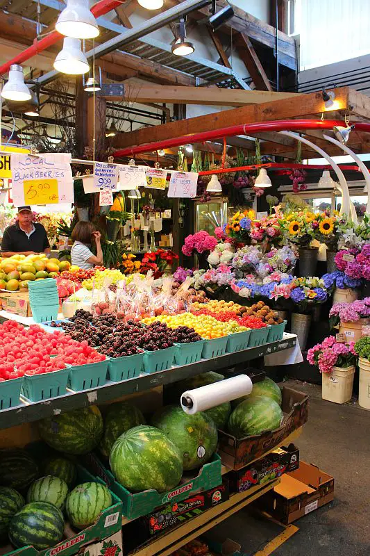 A morning out at Granville Island Market during summer in Vancouver