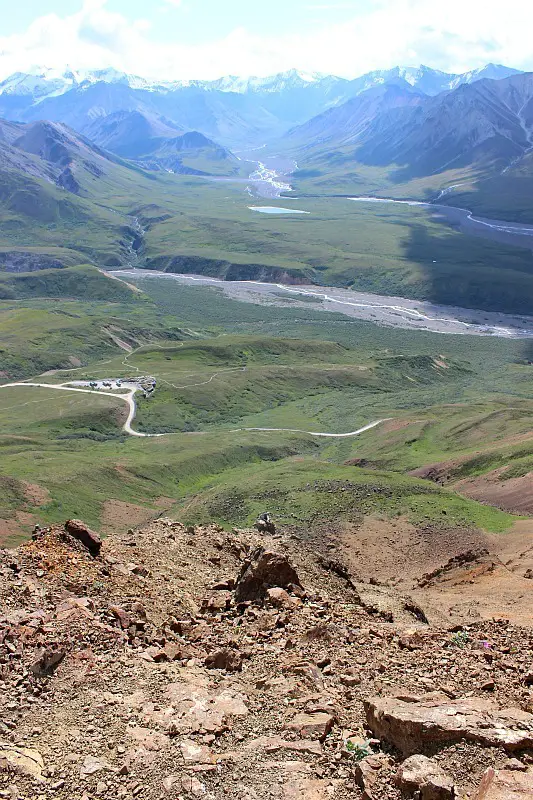 Amazing views from a Denali National Park hike - the perfect way to see Denali on a budget
