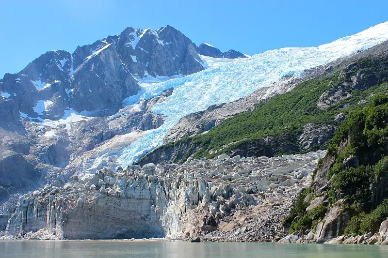 Glacier in Northwestern Fjord in Kenai Fjords National Park, Alaska