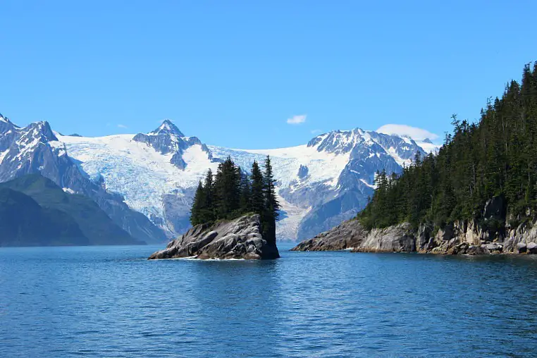 Granite island in Kenai Fjords National Park, Alaska