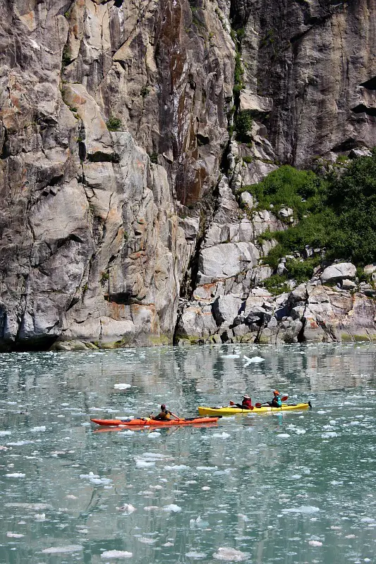 Kayakers in Northwestern Fjord, Kenai Fjords National Park