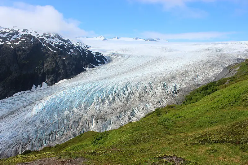 Stunning Exit Glacier from the Harding Icefield trail