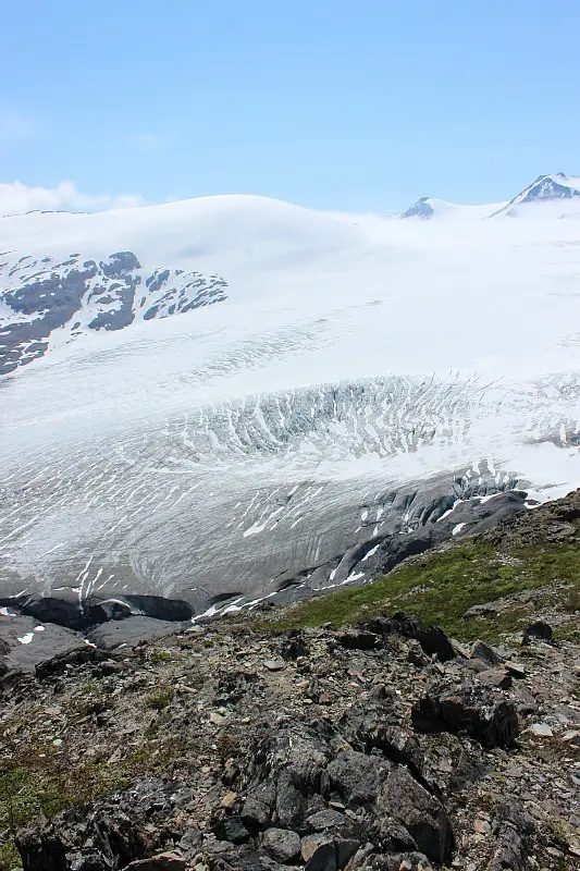 The Harding Icefield in Alaska