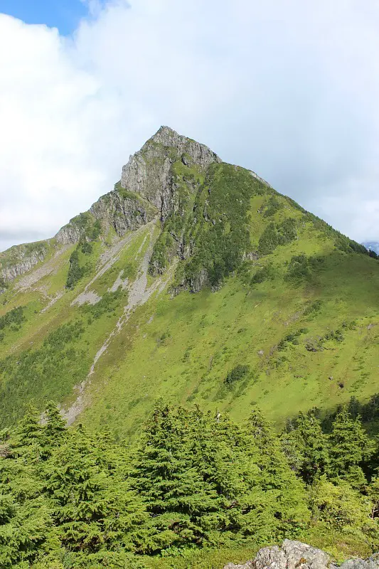 Mount Arrowhead, from the saddle of Mount Verstovia near Sitka, Alaska