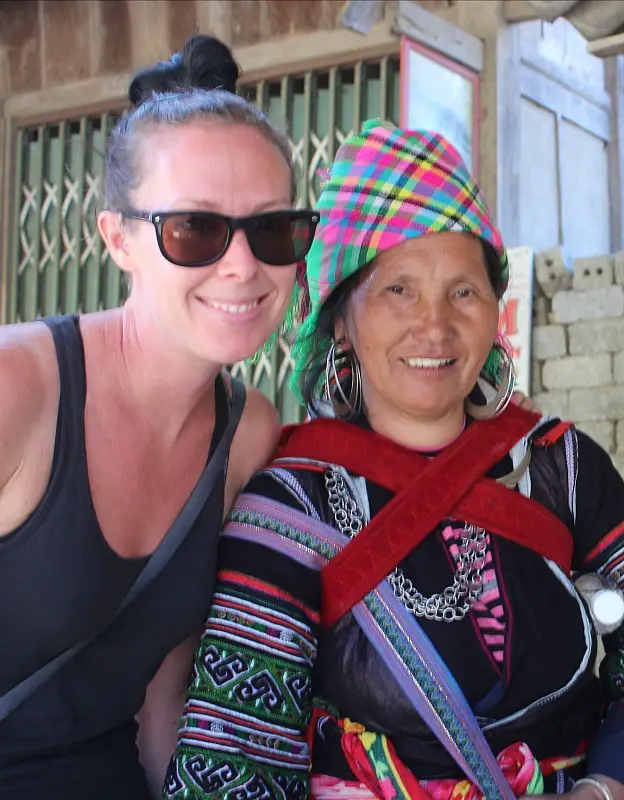 Mama Zu and I, my Sapa homestay host during month seven of Digital Nomad Life