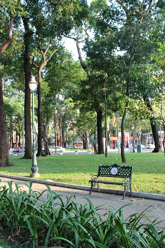 Park in Ho Chi Minh City during month seven of Digital Nomad Life