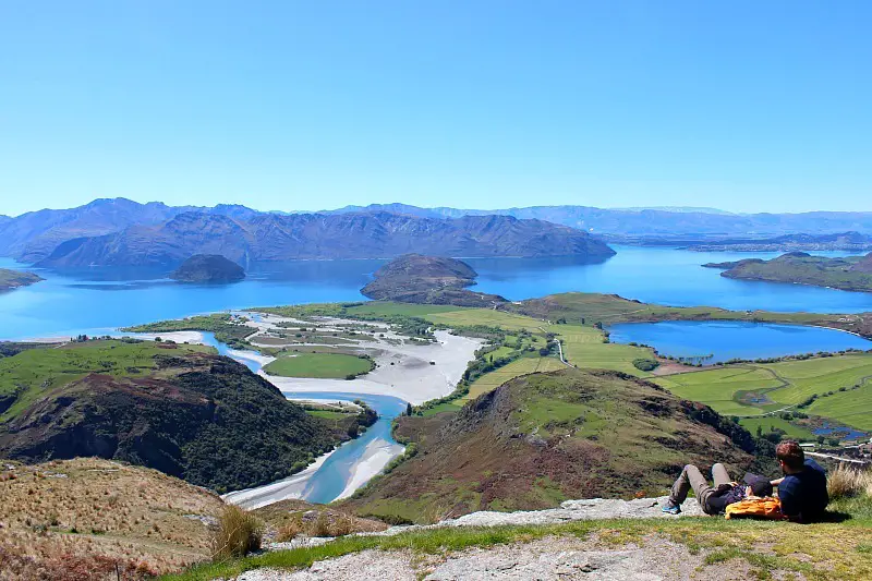 View over Lake Wanaka, one of the jewels of the Otago Region