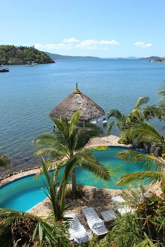 view-from-puerto-del-sol-resort-in-pearl-bay-on-busuanga-island near Coron