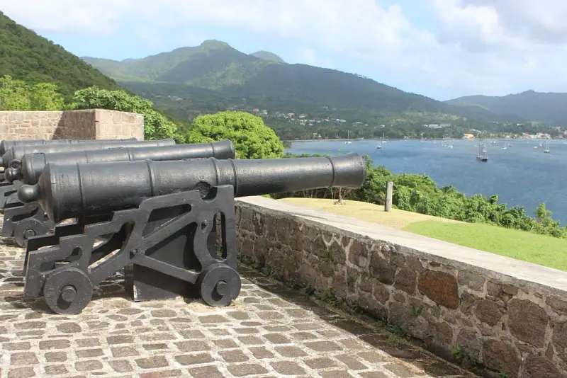 Restored Fort in Cabrits National Park, Dominica
