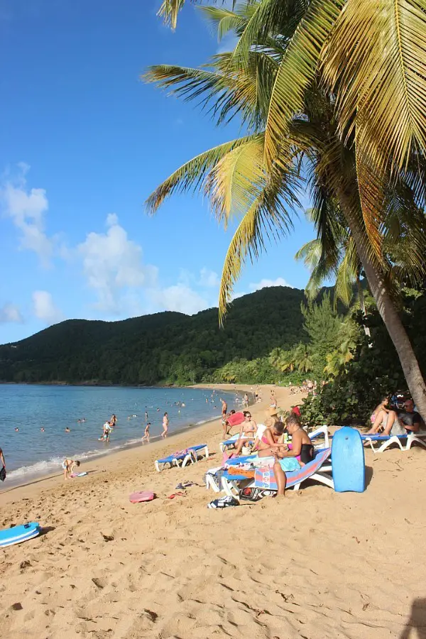 Grand Anse beach on Guadeloupe - visited during month nineteen of digital nomad life