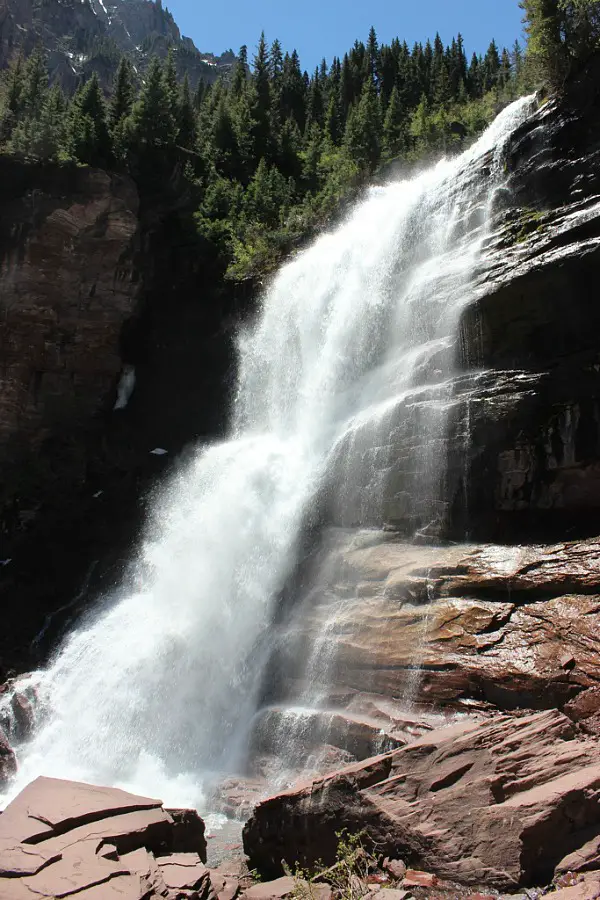 Bear Creek Falls near Telluride – the best mountain town in Colorado